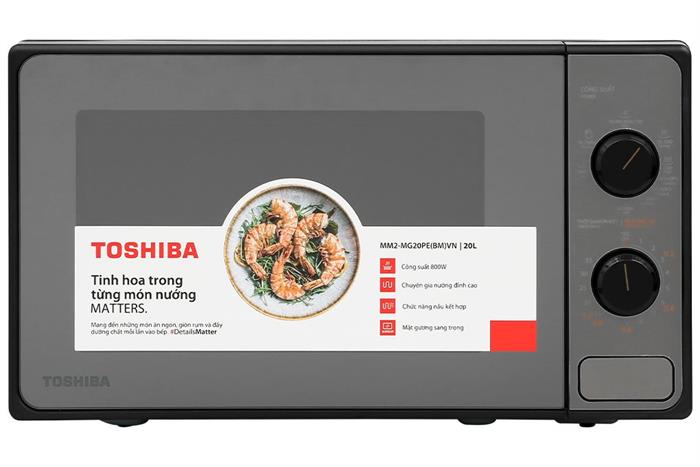 Lò vi sóng có nướng Toshiba 20 lít MM2-MG20PE(BM)VN(mẫu 2025)